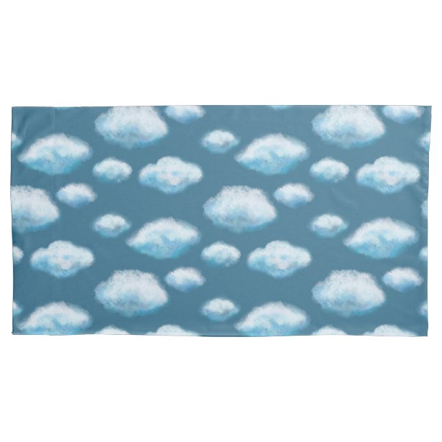 Soft clouds  pillow case (Front-Left)