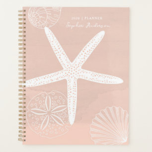 Soft Coastal Sea Shells Weekly Planner