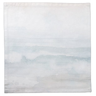 Soft Coastal Wash Blue Entertaining Cloth Napkin