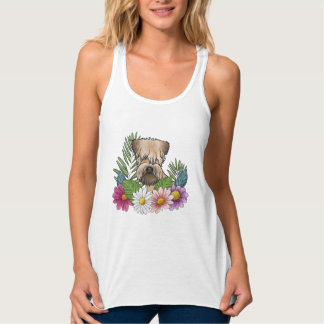 Soft-Coated Wheaten Terrier And Summer Wildflowers Tank Top