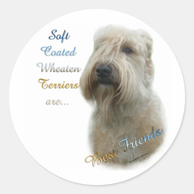 Soft Coated Wheaten Terrier Best F... - Sticker (Front)