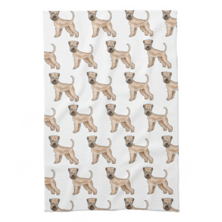 Soft-Coated Wheaten Terrier Cartoon Dog Pattern Kitchen Towel