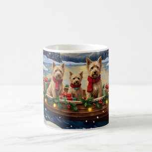 Soft Coated Wheaten Terrier Christmas Boat Holiday Coffee Mug