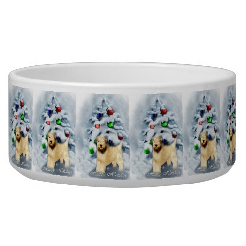 Soft Coated Wheaten Terrier Christmas  Bowl