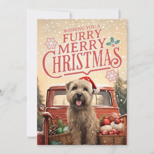 Soft Coated Wheaten Terrier Christmas Card 