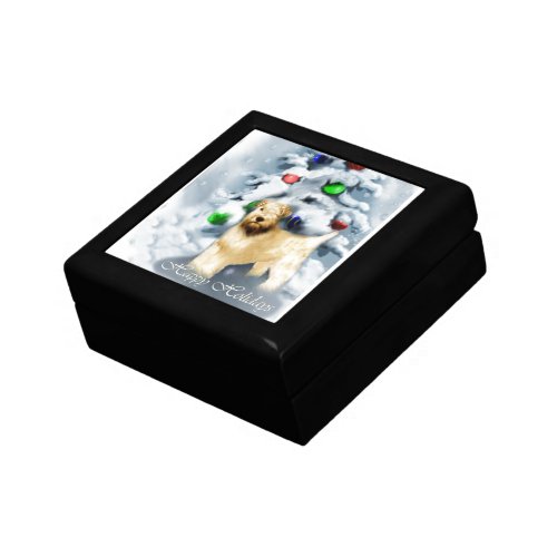 Soft Coated Wheaten Terrier Christmas Keepsake Box