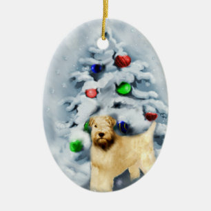 Soft Coated Wheaten Terrier Christmas Ornament
