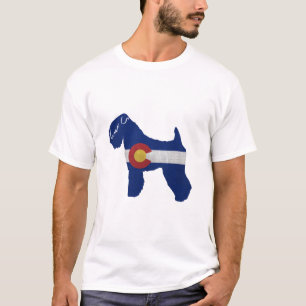 Soft Coated Wheaten Terrier Colorado Flag T-Shirt