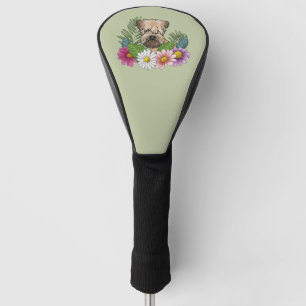 Soft-Coated Wheaten Terrier Colorful Flowers Green Golf Head Cover