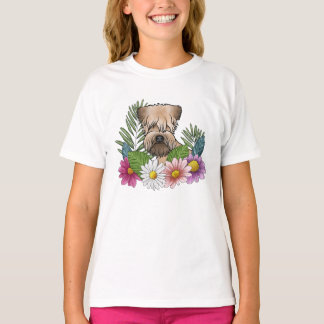 Soft-Coated Wheaten Terrier Colorful Summer Flower T-Shirt