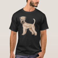 Soft-Coated Wheaten Terrier Cute Beige Brown Dog 