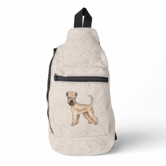 Soft-Coated Wheaten Terrier Cute Dog On Beige Sling Bag