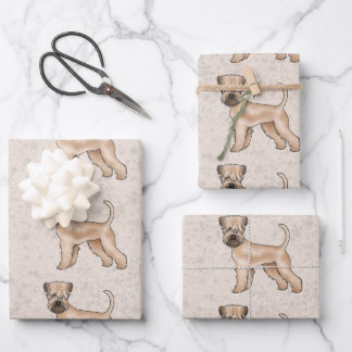 Soft-Coated Wheaten Terrier Cute Dog Pattern Beige Wrapping Paper Sheets