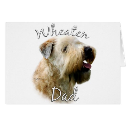Soft Coated Wheaten Terrier Dad 2 Cards (Front Horizontal)