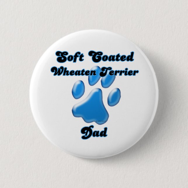 Soft Coated Wheaten Terrier Dad Bl... - Button (Front)