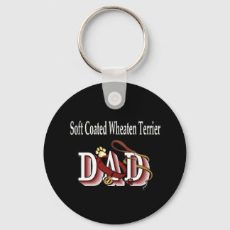 soft coated wheaten terrier dad Keychain