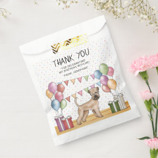 Soft-Coated Wheaten Terrier Dog Birthday Thank You Favor Bag