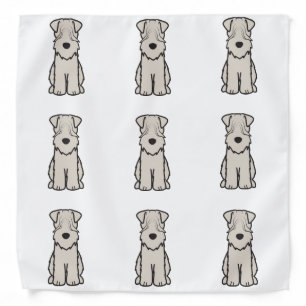 Soft Coated Wheaten Terrier Dog Cartoon Bandana