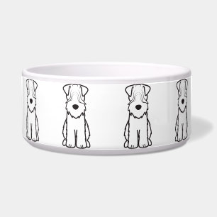 Soft Coated Wheaten Terrier Dog Cartoon Bowl
