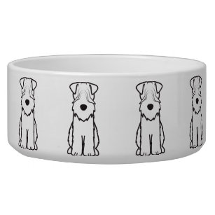 Soft Coated Wheaten Terrier Dog Cartoon Bowl