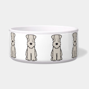 Soft Coated Wheaten Terrier Dog Cartoon Bowl