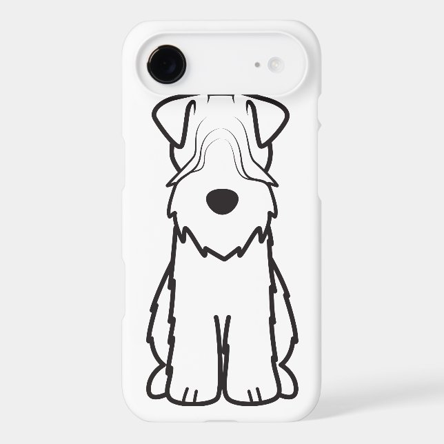 Soft Coated Wheaten Terrier Dog Cartoon Case-Mate iPhone Case (Back)