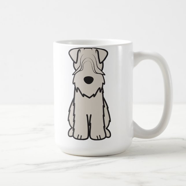 Soft Coated Wheaten Terrier Dog Cartoon Coffee Mug (Right)