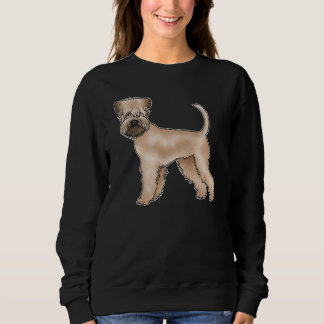Soft-Coated Wheaten Terrier Dog Cartoon Design Sweatshirt