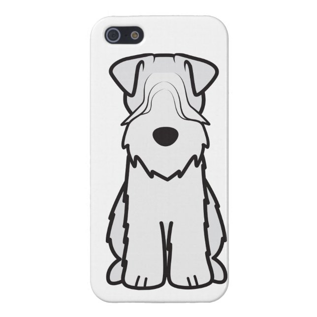 Soft Coated Wheaten Terrier Dog Cartoon iPhone Case (Back)