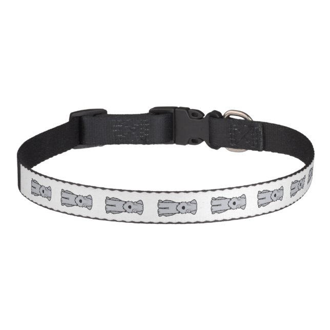 Soft Coated Wheaten Terrier Dog Cartoon Pet Collar (Front)
