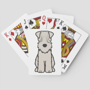 Soft Coated Wheaten Terrier Dog Cartoon Poker Cards