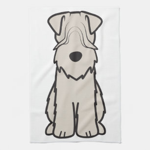 Soft Coated Wheaten Terrier Dog Cartoon Towel