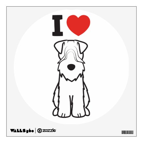 Soft Coated Wheaten Terrier Dog Cartoon Wall Decal