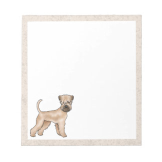 Soft-Coated Wheaten Terrier Dog Cute Illustration Notepad