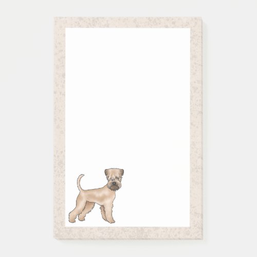 Soft_Coated Wheaten Terrier Dog Cute Illustration Post_it Notes