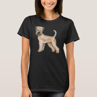 Soft-Coated Wheaten Terrier Dog Cute Illustration T-Shirt