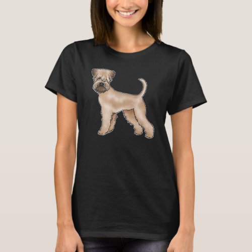 Soft_Coated Wheaten Terrier Dog Cute Illustration T_Shirt