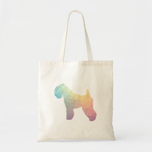 Soft Coated Wheaten Terrier Dog Geo Pastel Tote Bag