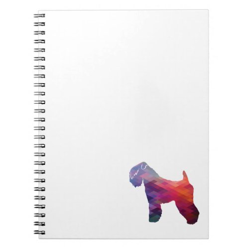 Soft Coated Wheaten Terrier Dog Geo Purple Notebook