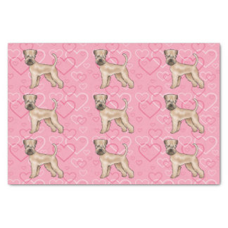 Soft-Coated Wheaten Terrier Dog Love Heart Pattern Tissue Paper