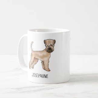 Soft-Coated Wheaten Terrier Dog Standing With Name Coffee Mug