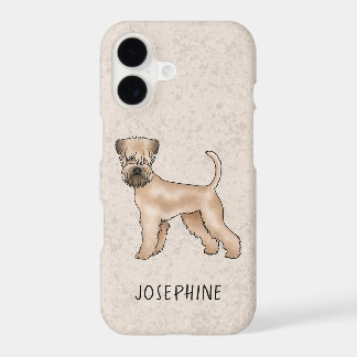 Soft-Coated Wheaten Terrier Dog With Custom Name iPhone 17 Case