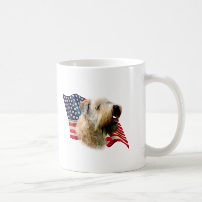 Soft Coated Wheaten Terrier Flag Coffee Mug (Right)