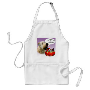 Soft Coated Wheaten Terrier Halloween Candy Adult Apron
