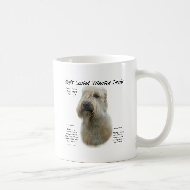 Soft Coated Wheaten Terrier History Design Coffee Mug (Right)