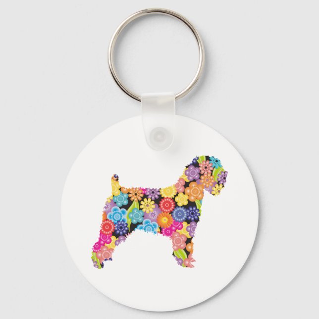 Soft Coated Wheaten Terrier Keychain (Front)