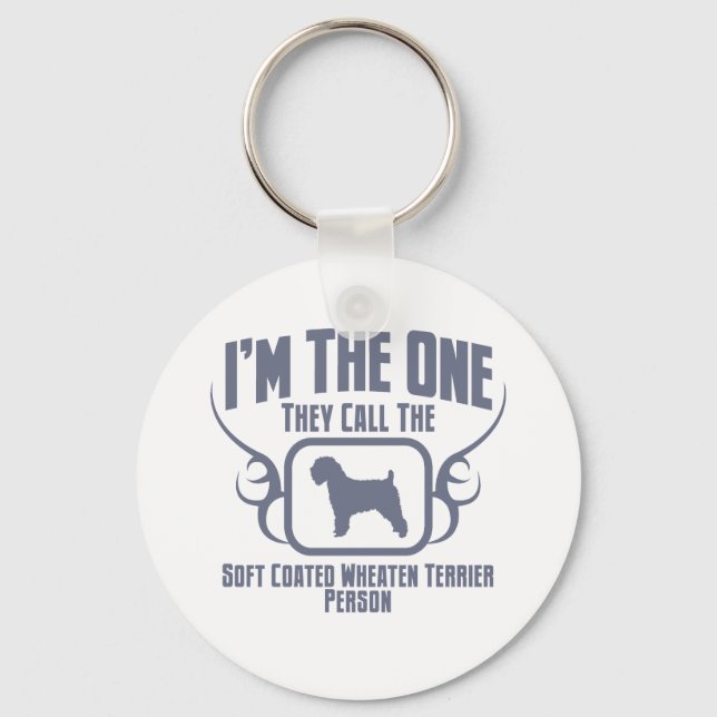 Soft Coated Wheaten Terrier Keychain (Front)