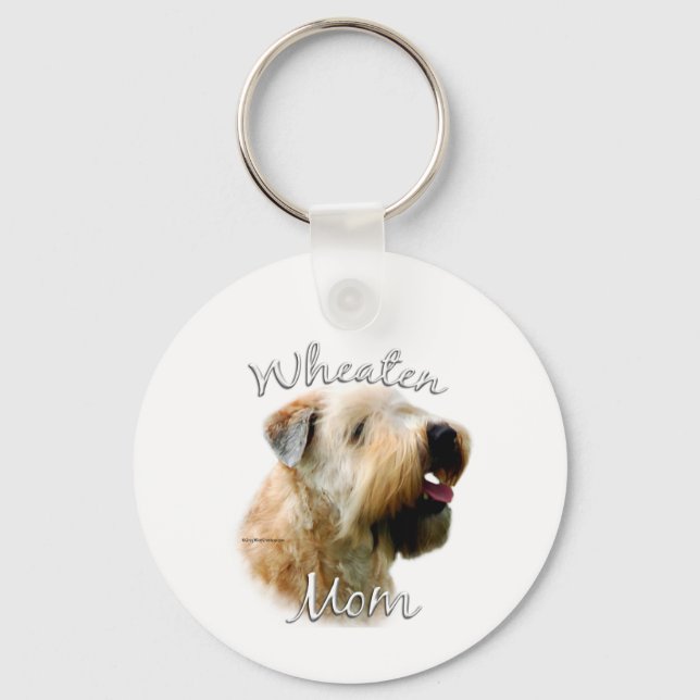 Soft Coated Wheaten Terrier Mom 2 Keychain (Front)