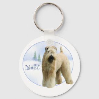 Soft Coated Wheaten Terrier Noel Keychain
