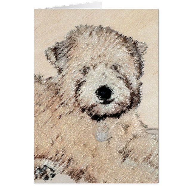 Soft Coated Wheaten Terrier Painting Original Art (Front)